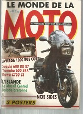 LE MONDE DE LA MOTO N°147 LAVERDA 1000 RGS CORSA / SUZ 600 DR 87 / KAWA Z750 L3