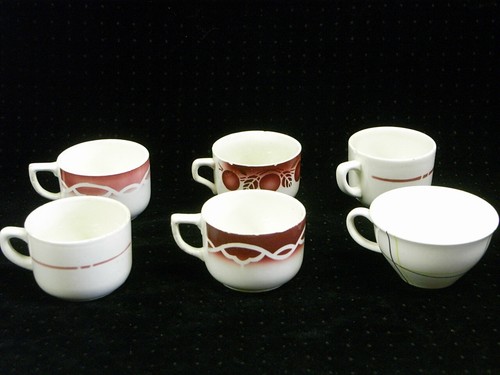 Lot 6 tasses cafe - 🇫🇷,