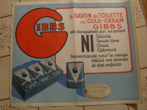 Ancienne affiche publicitaire - ancienne,