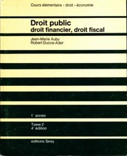 Droit public. Droit financier