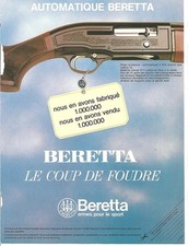 publicité advertisng  1995 BERETTA  Le Coup de Foudre fusil