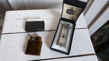 Lot de 3 anciens briquets vintage Lancel, Silvermatch, Moonlite