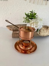 15⚜️ Ancienne Sauteuse Casserole à Sauce Bruleur En Cuivre Vesta Vintage