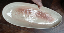 ancien grand Plat à Poisson
