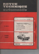 Revue Technique RTA Ford capri V4 V6 1.3 1.5 1.7 2.0 2.3 2.3S XLR 1970
