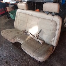 Occasion : Banquette avant en cuir/tissu crème  pour Jeep Comanche MJ