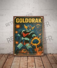 Plaque métal vintage Goldorak Panneau Décoration Déco Affiche Bd Poster comics