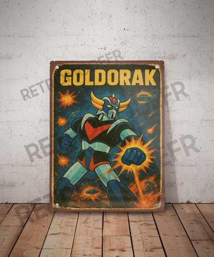 Plaque métal vintage - , goldorak