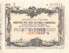 VIEUX PAPIER BILLET D'ENTREE