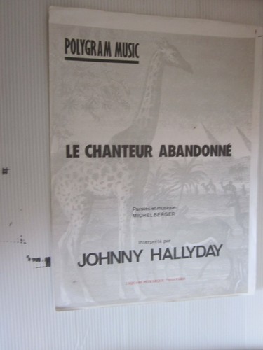 Partition johnny hallyday - partition,
