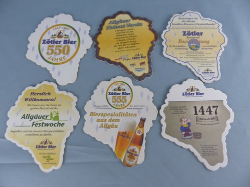 Lot sous bock différents - 6,