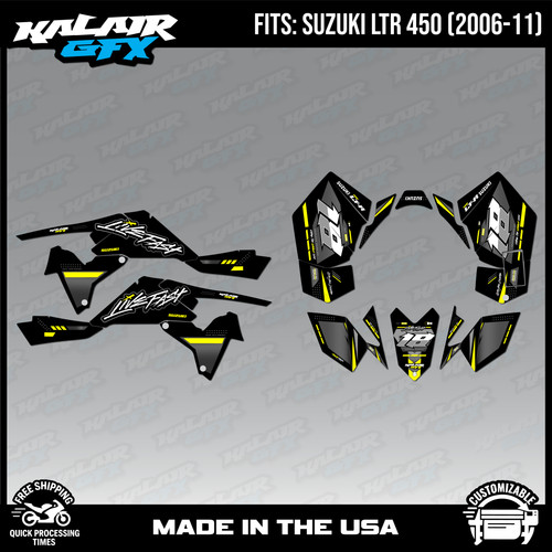 Graphics kit for - suzuki, atv