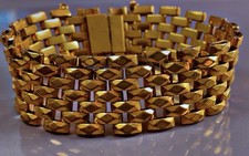 Magnifique bracelet Murat Plaqué or bracelet Tank bijou gold plated bracelet