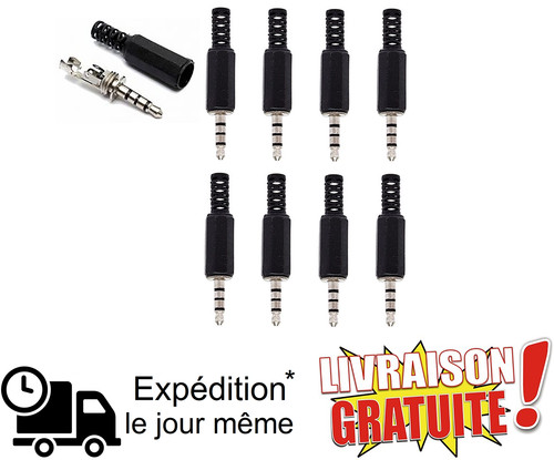 Lot prise jack 5mm - lot,