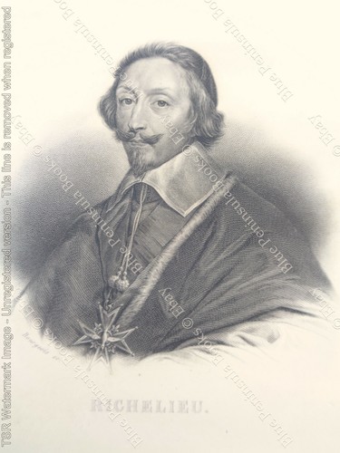 Cardinal richelieu gravure - cardinal,