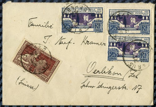 Lettre de paris pour - -=,