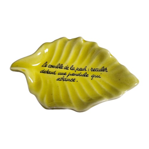 Coupelle feuille céramique - feuille,