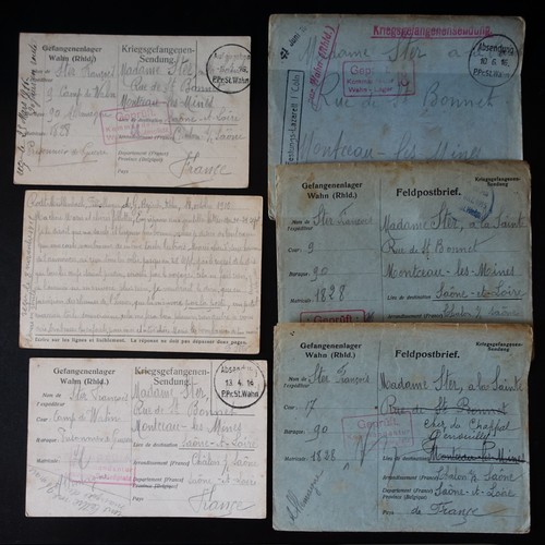 Ww1 camp wahn lettre de - ww1,