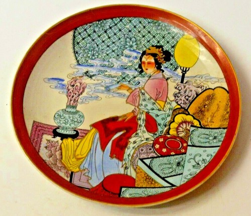 Ancienne assiette asiatique - ancienne,