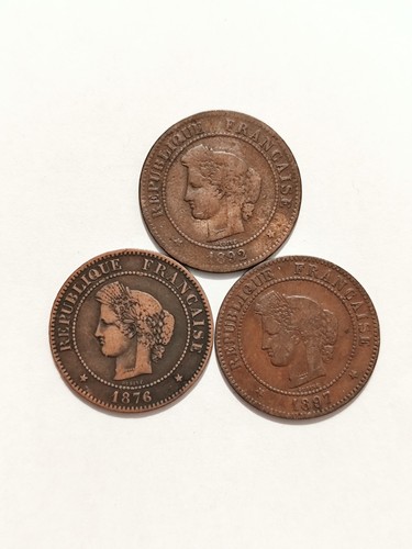 Lot pieces centimes 1876 - lot,