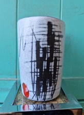 VALLAURIS Années 60 Elégant  Vase Signé CF (François Caleca) 13 cm