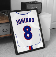 CADRE MAILLOT JUNINHO - OLYMPIQUE LYONNAIS SAISON 2003/2004
