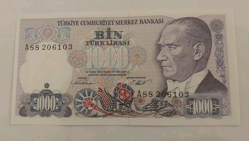 Billet 1000 lirasi turquie - billet,