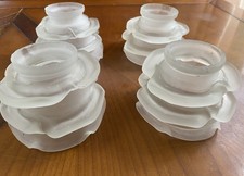 3 Tulipes en verre pince de