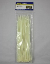 100 serre-câbles 300 x 3,6 mm blanc naturel professionnel 0,04 €/pc