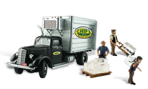 Camion glace chip en - glace,