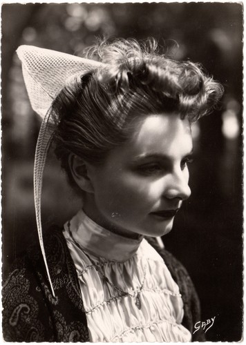 Carte postale costume breton - postale,