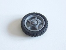 PLAYMOBIL POLICE - Roue Gris pour Moto de Patrouille 3489 3564 3983 3986