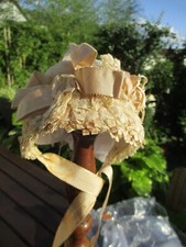 petit bonnet de bébé dentelle Valenciennes ancien 1900