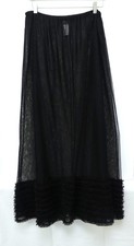 Jupe longue LILITH, noire, tulle fin et frous frous, Taille 38/40, TBE