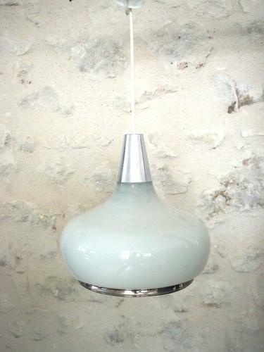 Suspension opaline blanche - suspension,