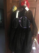 2009 Disney Excl Halloween Femmes Costume Ursula Méchant W / Petit Sirène Accès