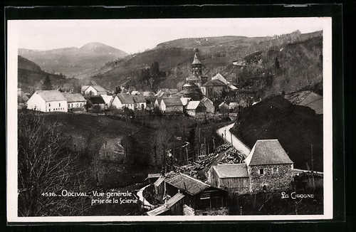 Cpa orcival vue generale - orcival,,