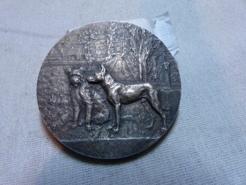 Medaille bronze argente signe