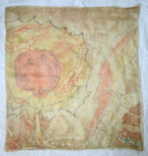 - MAGGY ROUFF  Foulard double   en soie  TBEG  vintage Scarf  73x78 cm