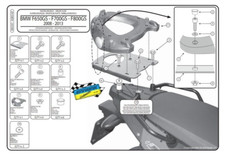 Attache Arrière GIVI SR5107 Top Case MONOKEY BMW F 650 GS / F 800 GS 2008-2017