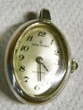 ?? HERBELIN MONTRE PENDENTIF FEMME METAL ARGENTE MOUVEMENT MECANIQUE WATCH