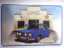 PLAQUE METAL 20 X 30 cm GARAGE VOITURE AUTOMOBILE AUTO R8 GORDINI RENAULT