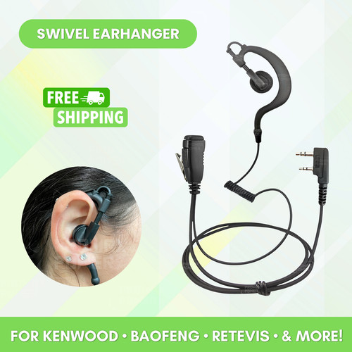 Shape swivel earpiece - swivel, for