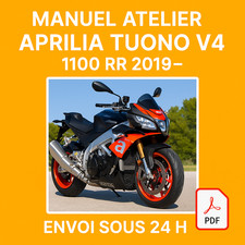 Manuel Atelier Aprilia Tuono V4 RR 2019 Revue Technique Moto Français RMT CD PDF