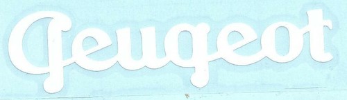 Peugeot sticker vinyle blanc - ,