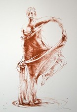 Bernard JOBIN - Estampe originale - Lithographie - La danseuse 2