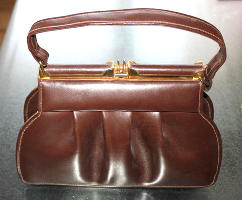 Ancien sac main - main, cuir