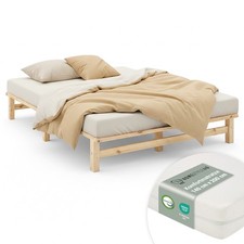 Cadre lit 140x200 bois - lit, en