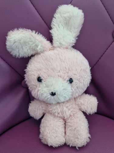 Peluche lapin rose blanc - lapin,