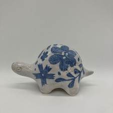 Makoto Kagoshima Turtle Figurine Blue